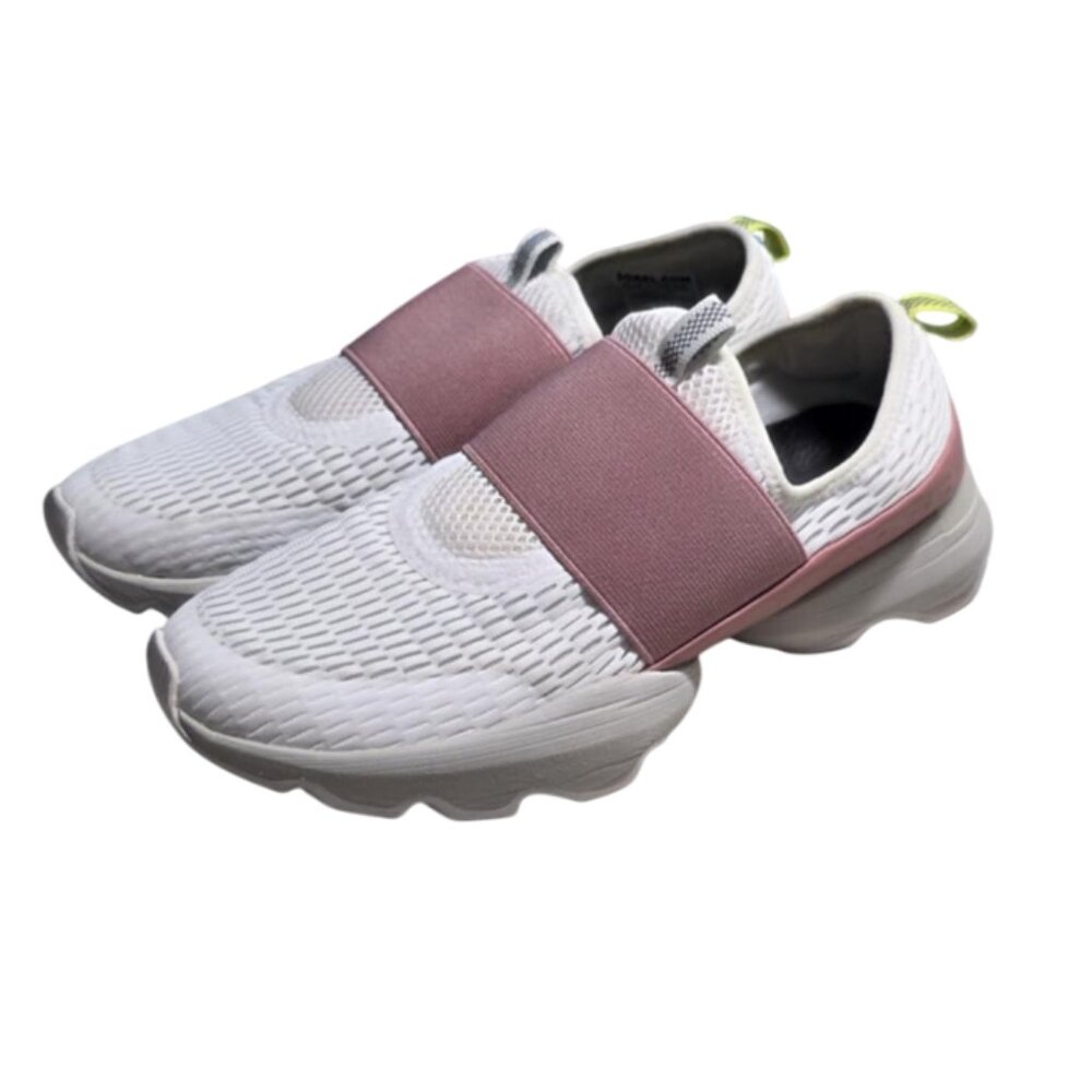 Sorel Women's White and Pink Slip-On Sneakers